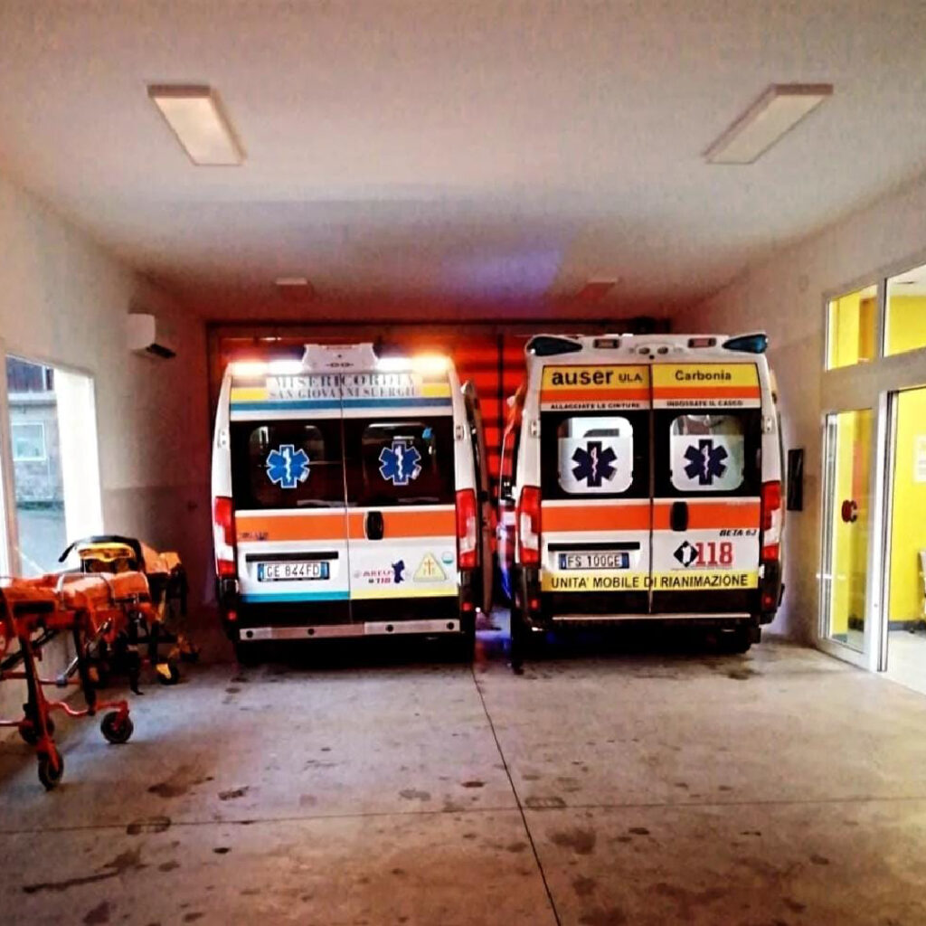 Ambulanza per Trasporto Ospedaliero dal Sulcis Iglesiente